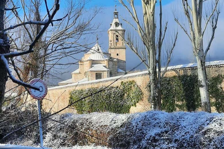 Paseando por los paisajes nevados de Rascafría