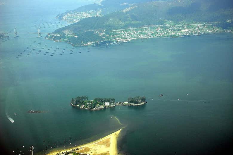 Paisagens da ilha de San Simón