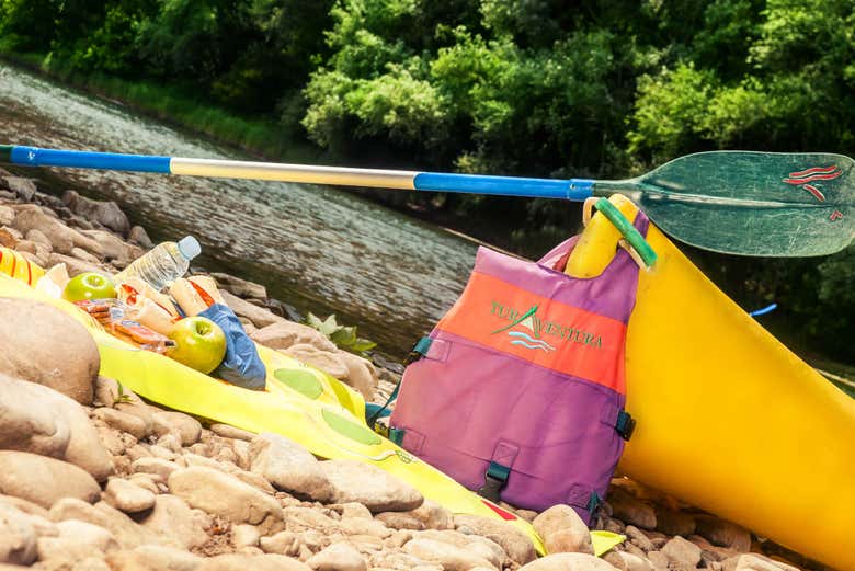 Equipamento para a descida do rio Sella