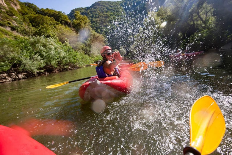 Descenso del río Sella en canoa