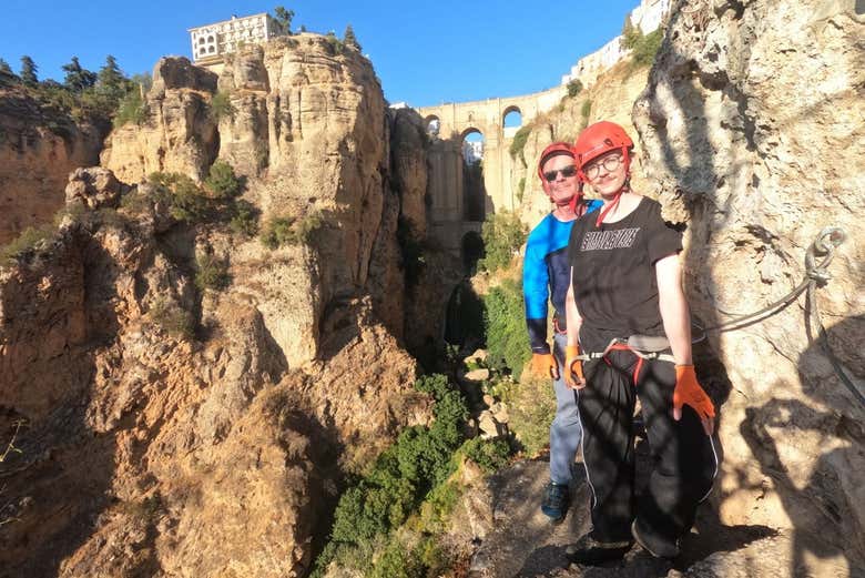 Percorrendo la via ferrata del Tajo di Ronda
