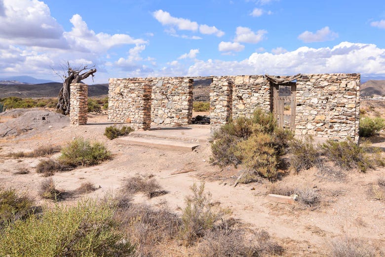 Ruinas en el desierto de Tabernas