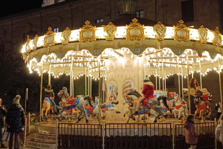 El clásico carrusel navideño