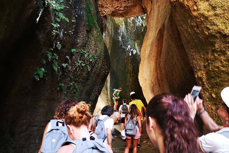 Admirando las vistas del cañón