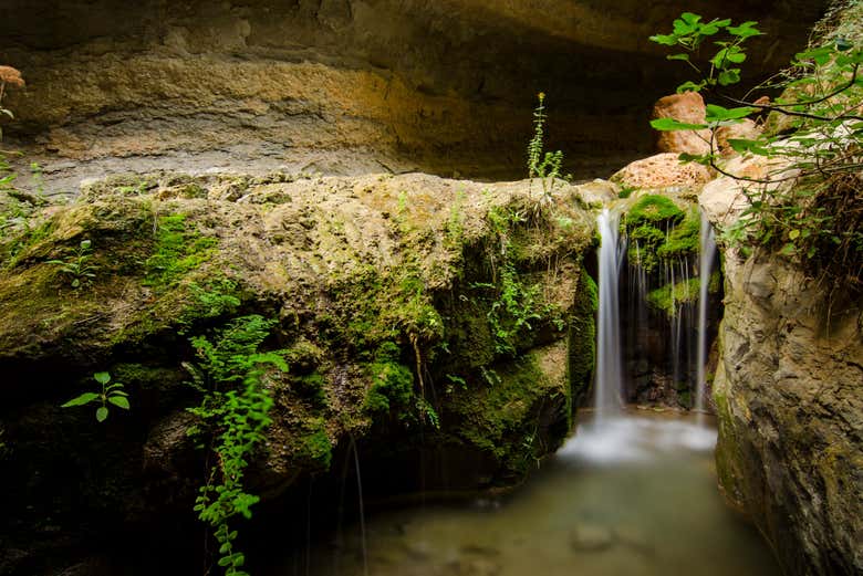 Riachuelos en el barranco de la Luna