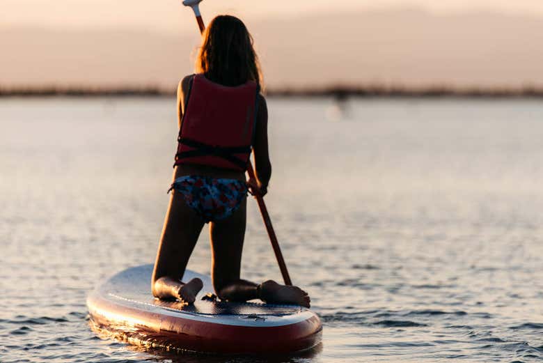 Paddle surf no litoral de Salou