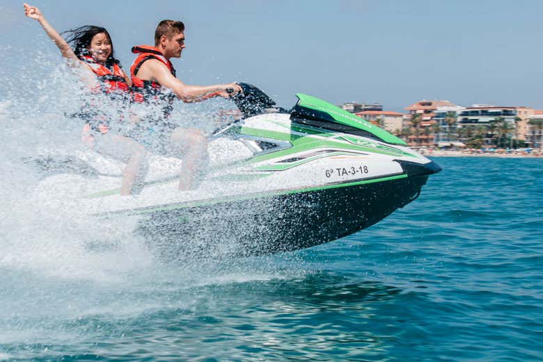 Exploring the Costa Dorada on a jet ski