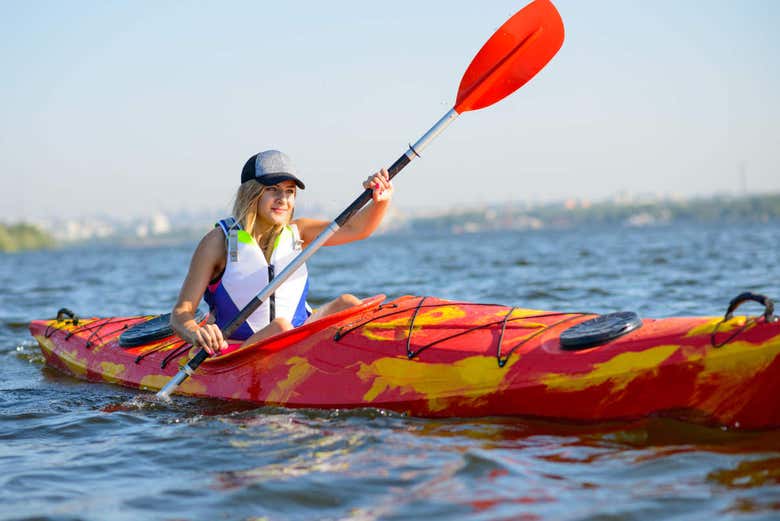 Ruta en kayak por el Mediterráneo