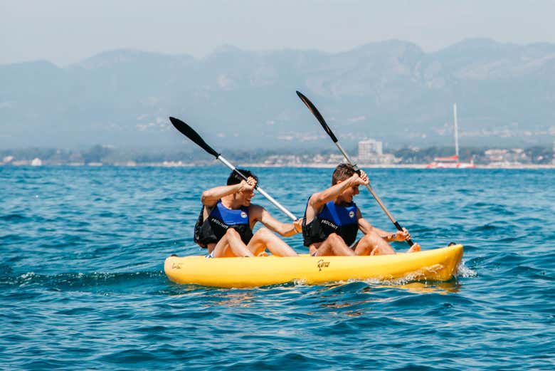 En kayak por la Costa Dorada