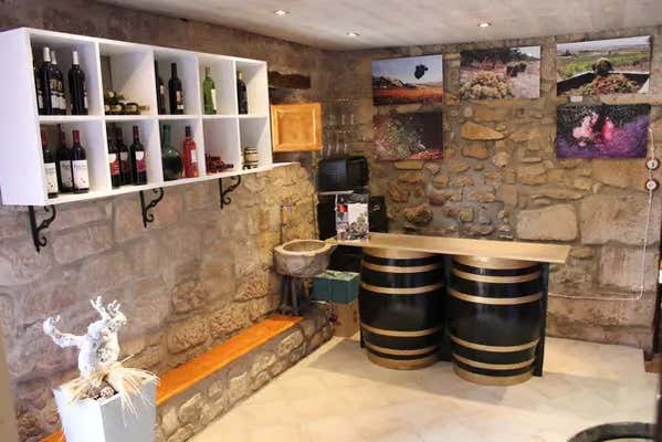 Touring the wine cellars