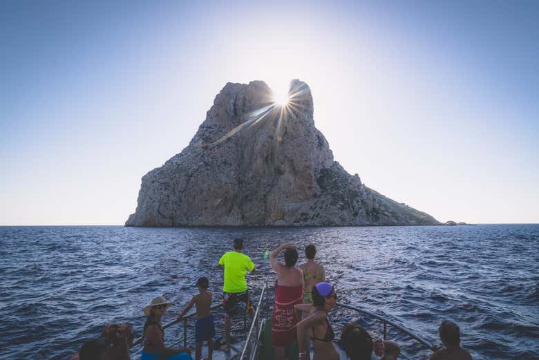 On the boat to Es Vedra