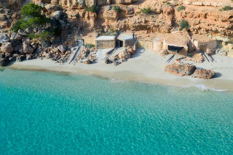 Vista aérea de Cala Saladeta