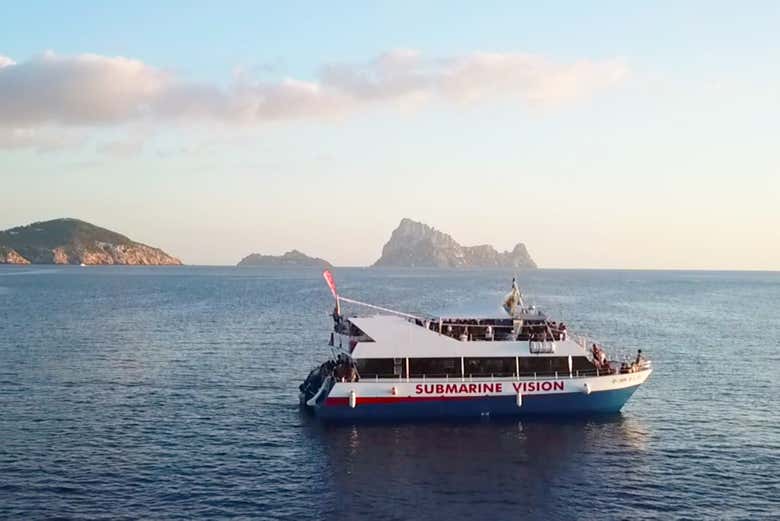 Barca del tour a Es Vedra