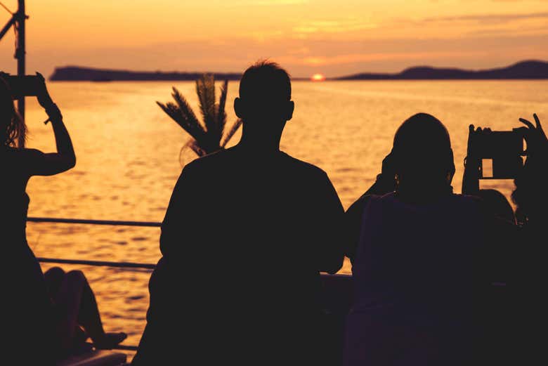 Admiring the sunset