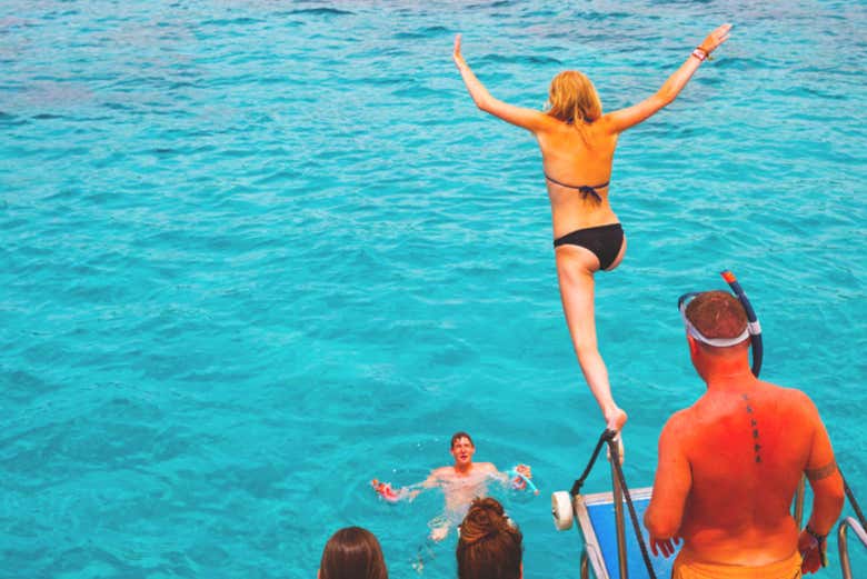 Making a splash at sea!