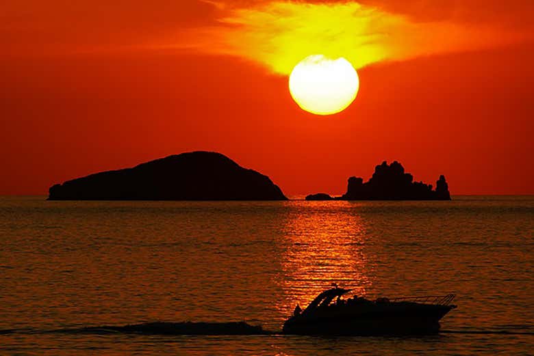 Contemplando il tramonto