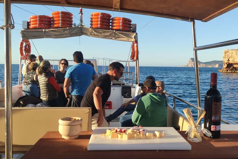 Serviremos um aperitivo durante o passeio