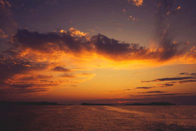 Entardecer em Ibiza