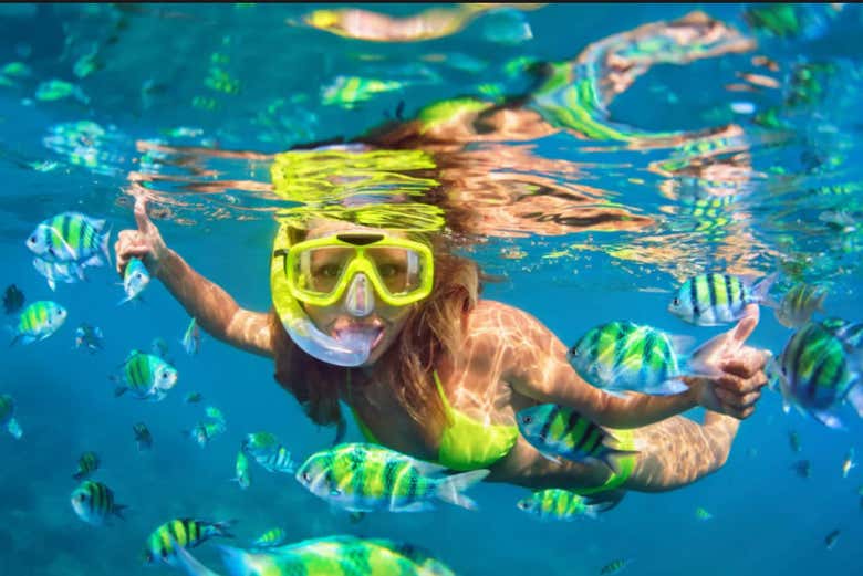 Potrete praticare snorkeling