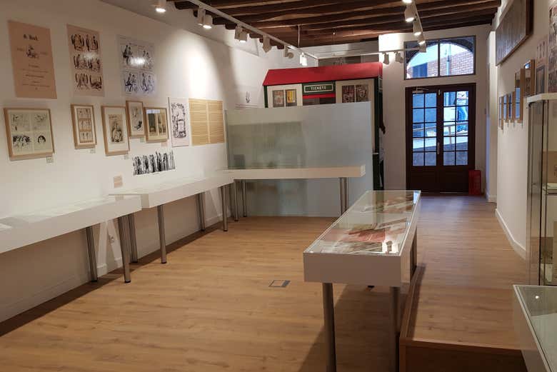Uma das salas de exposição do museu