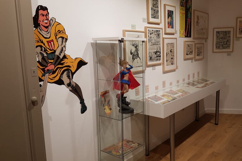 Famous comics at the museum in barcelona