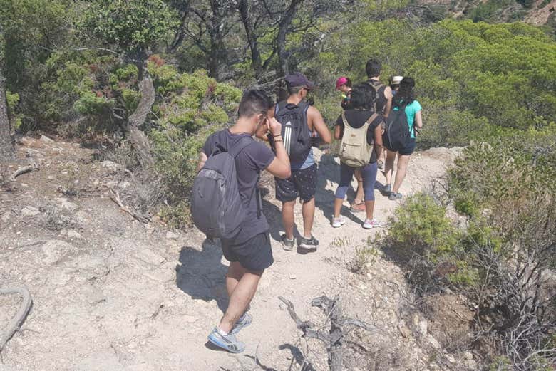 Disfrutando de la caminata
