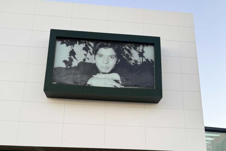 Retrato de José Monje Cruz en el Museo de Camarón