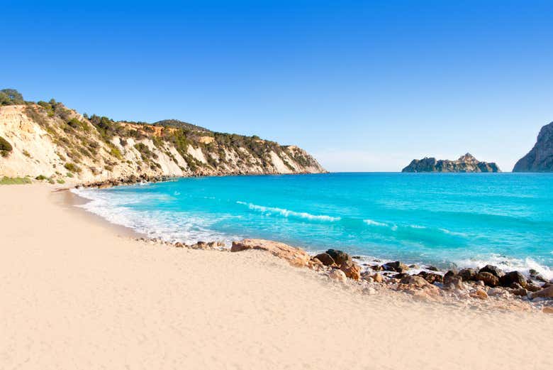La spiaggia di Cala d'Hort