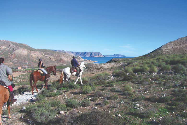 En chemin pour la plage les Genoveses