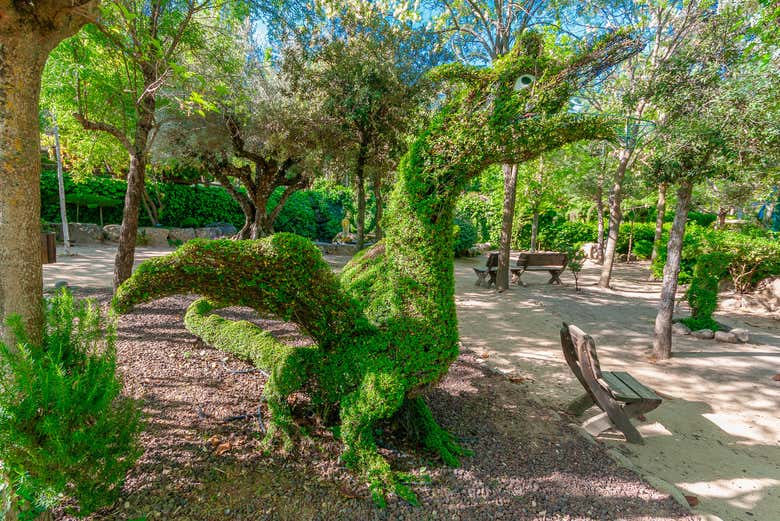 Outra das esculturas em tamanho real do El Bosque Encantado