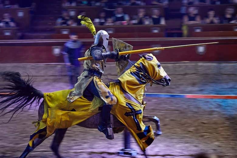 À toute allure avec la lance à cheval