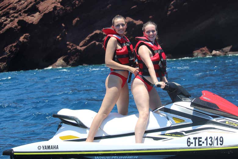 Motos de agua en el sur de Tenerife