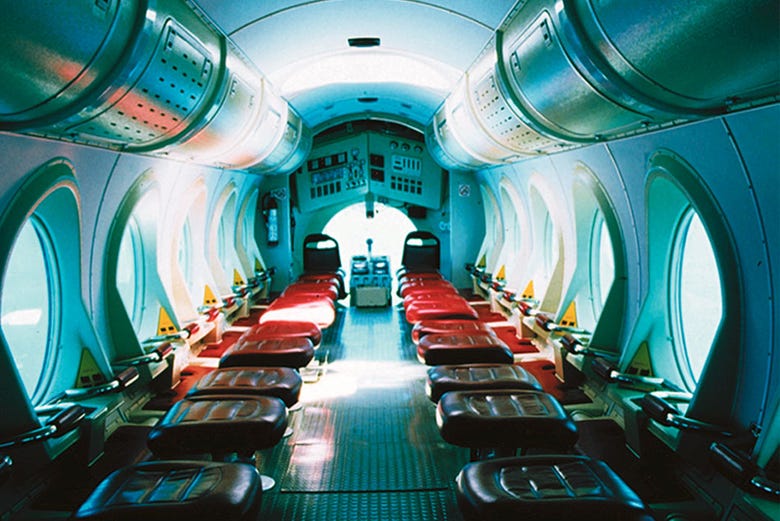Interior do submarino