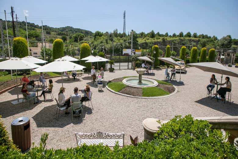Spazio esterno della cantina Freixenet