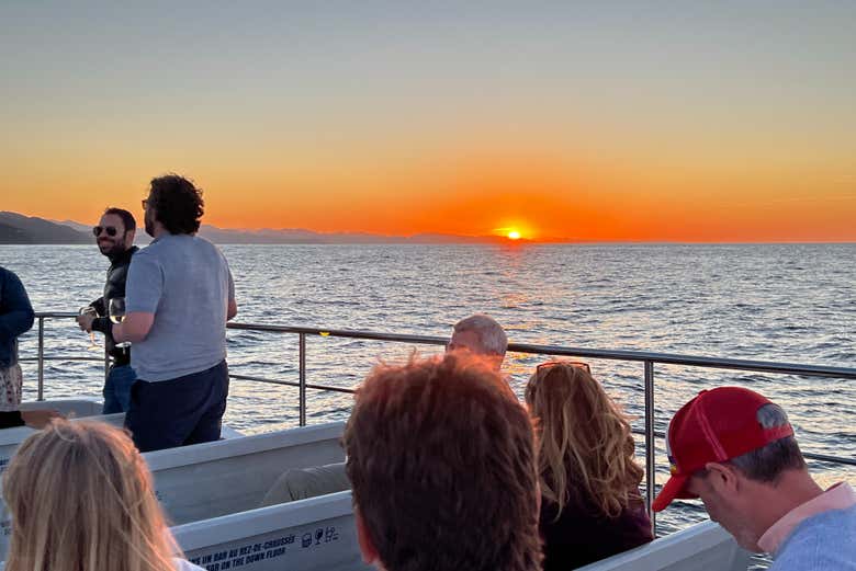 Coucher de soleil sur la côte de Saint-Sébastien