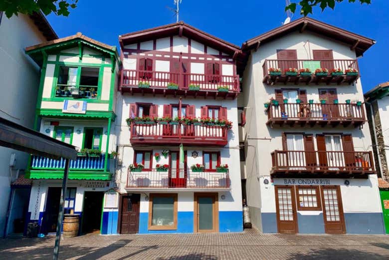 Calle típica de Hondarribia