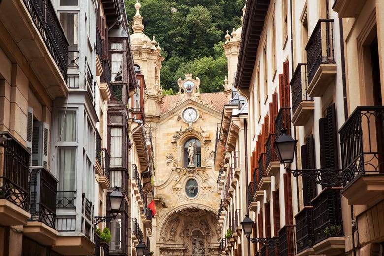 El casco histórico de San Sebastián