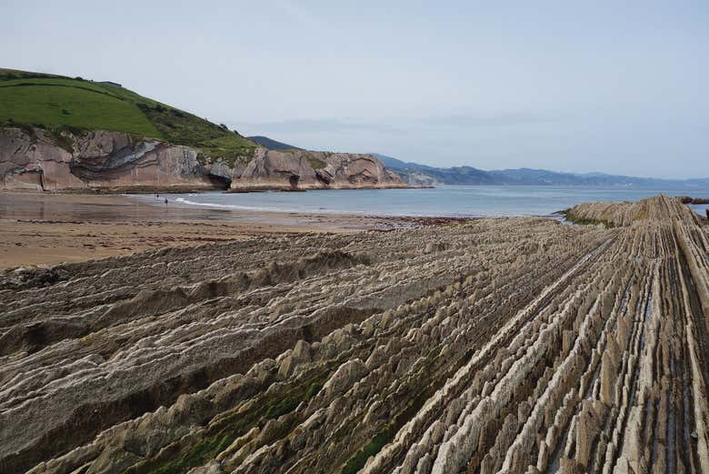 Contemplando os famosos flysch