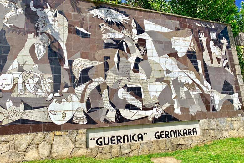 Look at Picasso's Guernica mural