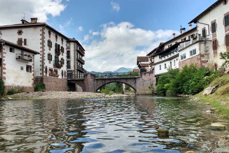 El río Bidasoa pasando por Elizondo