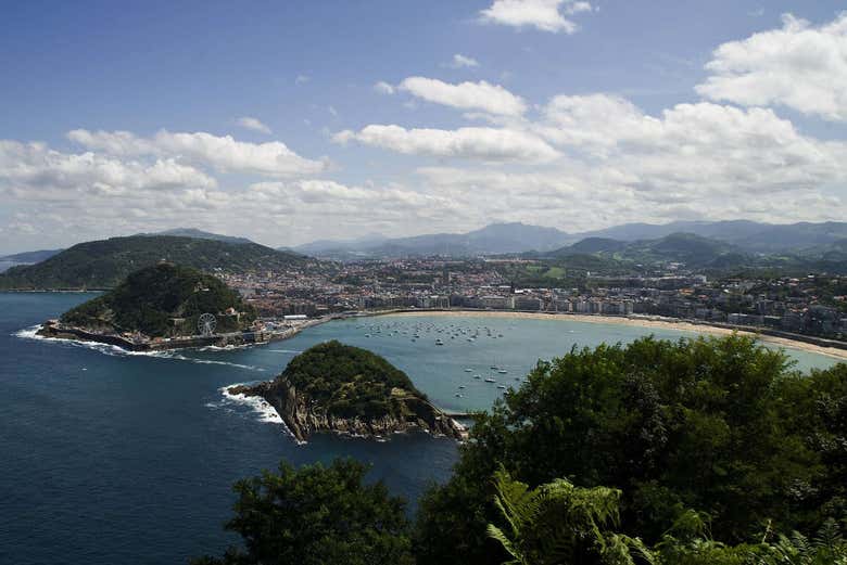 Vista aérea de San Sebastián