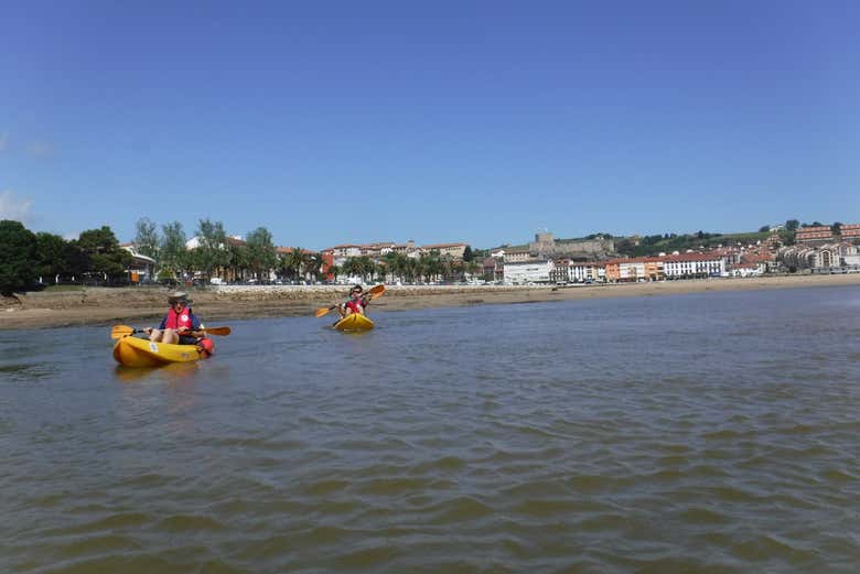 Durante a rota de caiaque