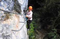 Vía ferrata en el desfiladero de La Hermida