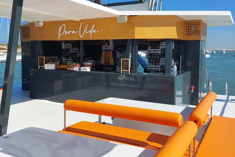 Enjoy the onboard bar