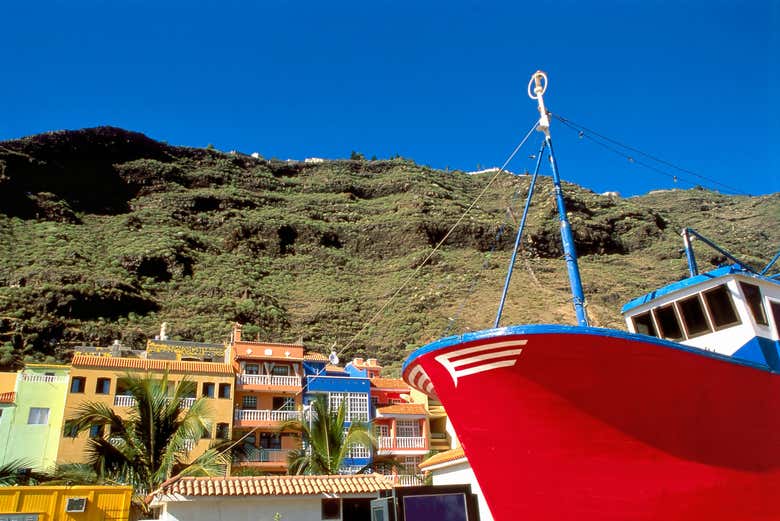 Recorriendo el puerto de Tazacorte