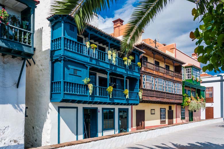 Maisons colorées de Santa Cruz de la Palma