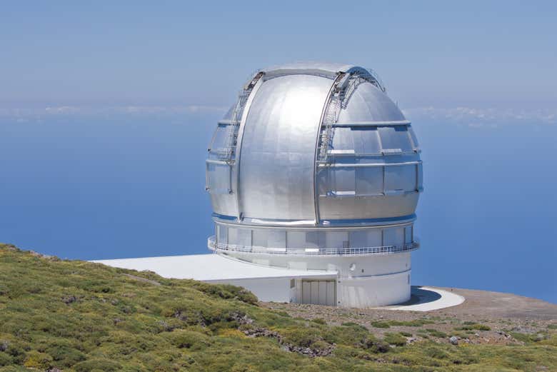 Telescópio no pico mais alto de La Palma