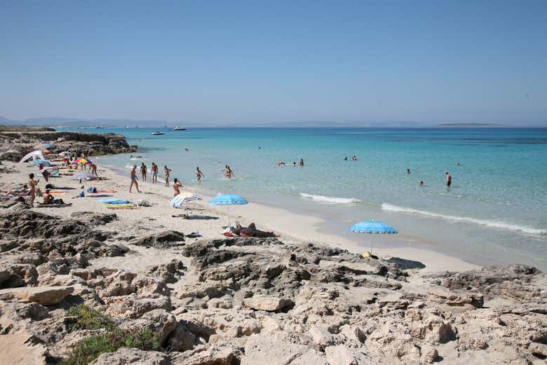 Una delle spiagge di Formentera