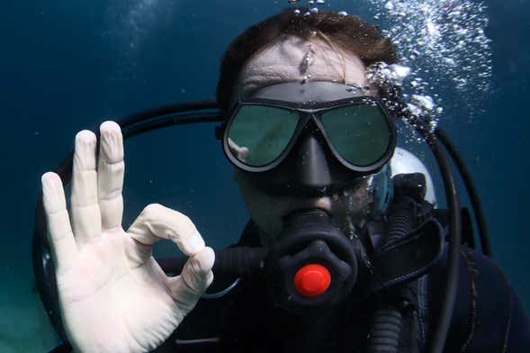 Bautismo de buceo en Santa Pola