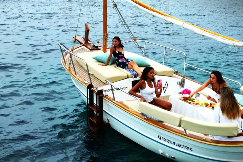 Disfrutando en el mar